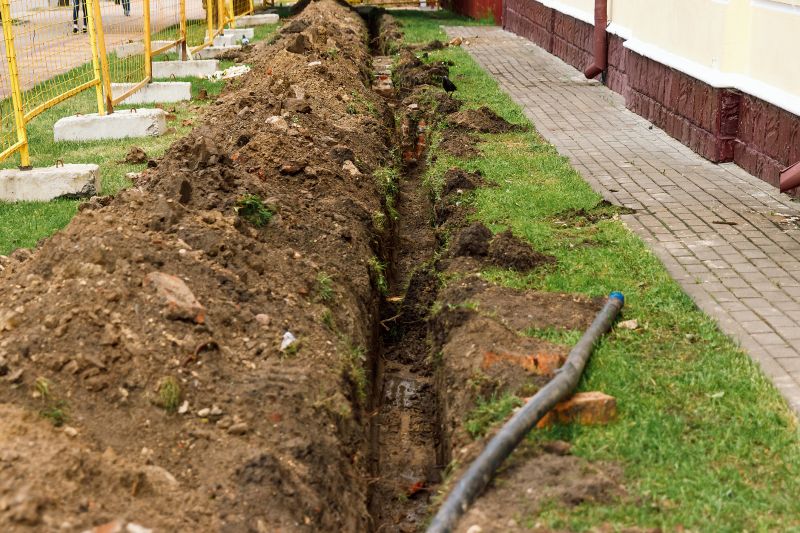 Drainage System Before Completion